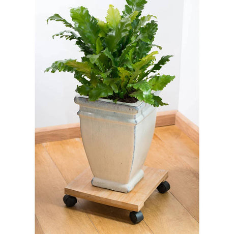 Nature Plantentrolley vierkant 30x30 cm bruin BPC - AllerleiShop