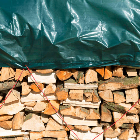 Nature afdekzeil hout 3 x 4 m PE groen 6072418 - AllerleiShop