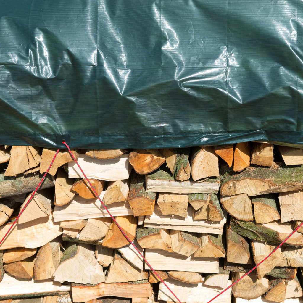 Nature afdekzeil hout 5 x 6 m PE groen 6072420 - AllerleiShop