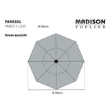 Madison Parasol Paros II Luxe 300 cm saliegroen - AllerleiShop