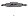 Madison Parasol Paros II Luxe 300 cm lichtgrijs - AllerleiShop