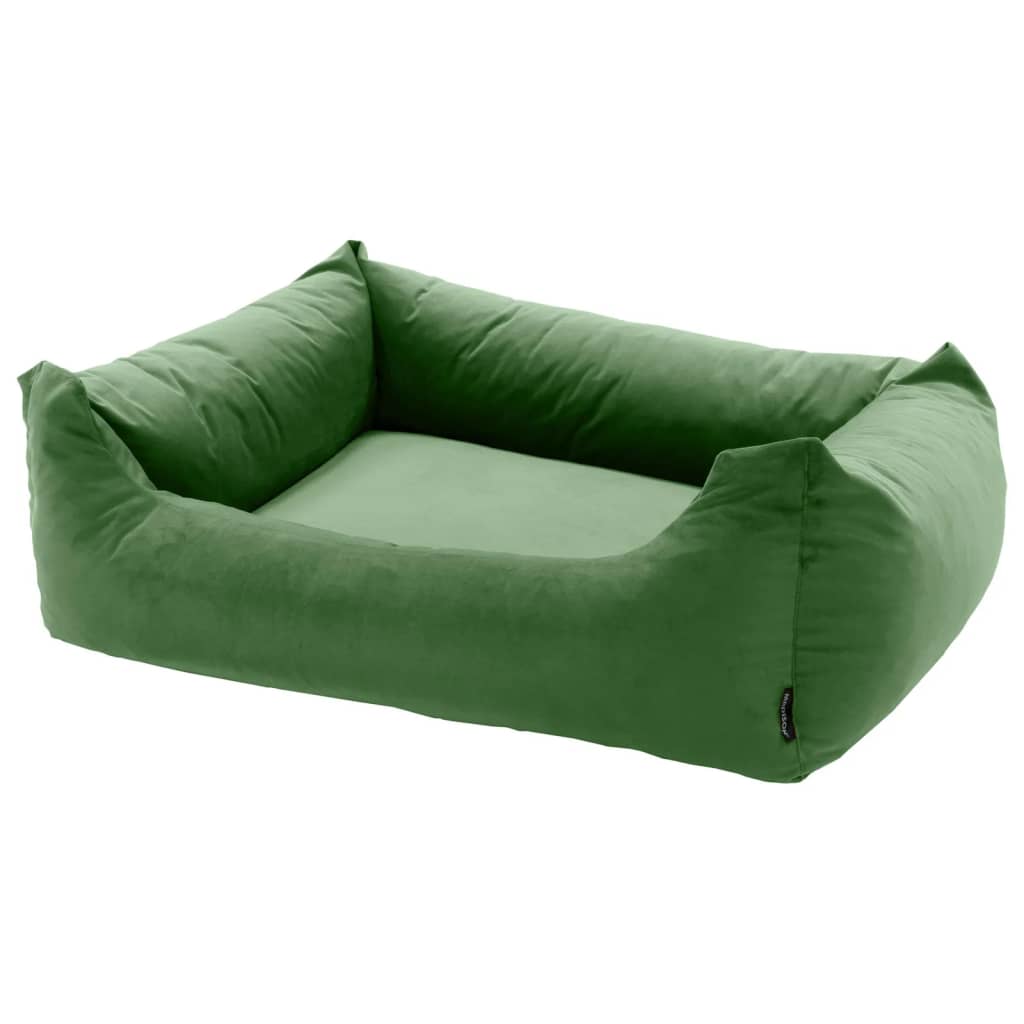 Madison Hondenbed Velvet 80x67x22 cm groen - AllerleiShop