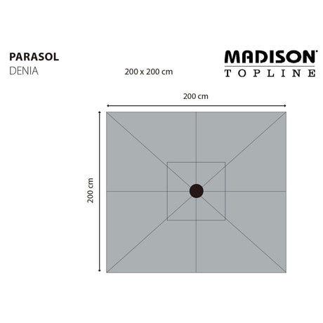 Madison Parasol Denia 200x200 cm ecru - AllerleiShop