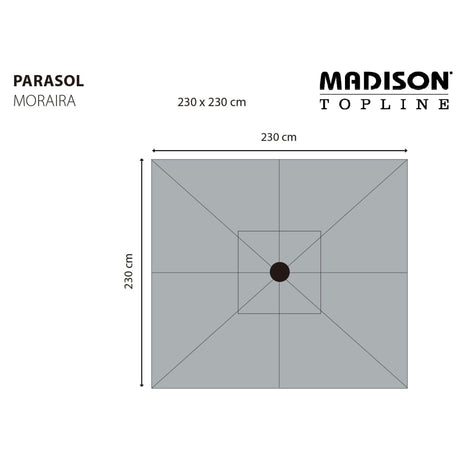 Madison Parasol Moraira 230x230 cm groen - AllerleiShop