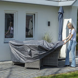 Tuinmeubelhoes rond 320 cm grijs
