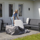 Hoes voor tuinkussens 80x80x60 cm grijs