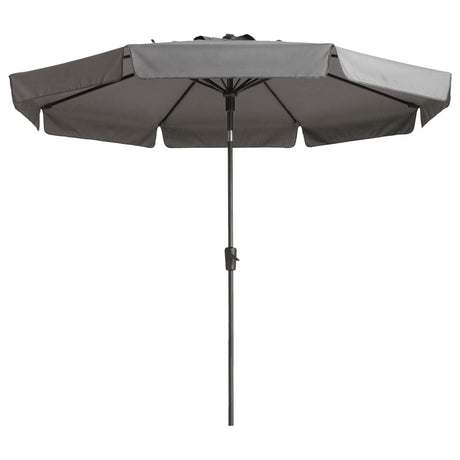 Madison Parasol Flores Luxe rond 300 cm lichtgrijs - AllerleiShop