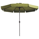 Parasol Flores Luxe rond 300 cm saliegroen