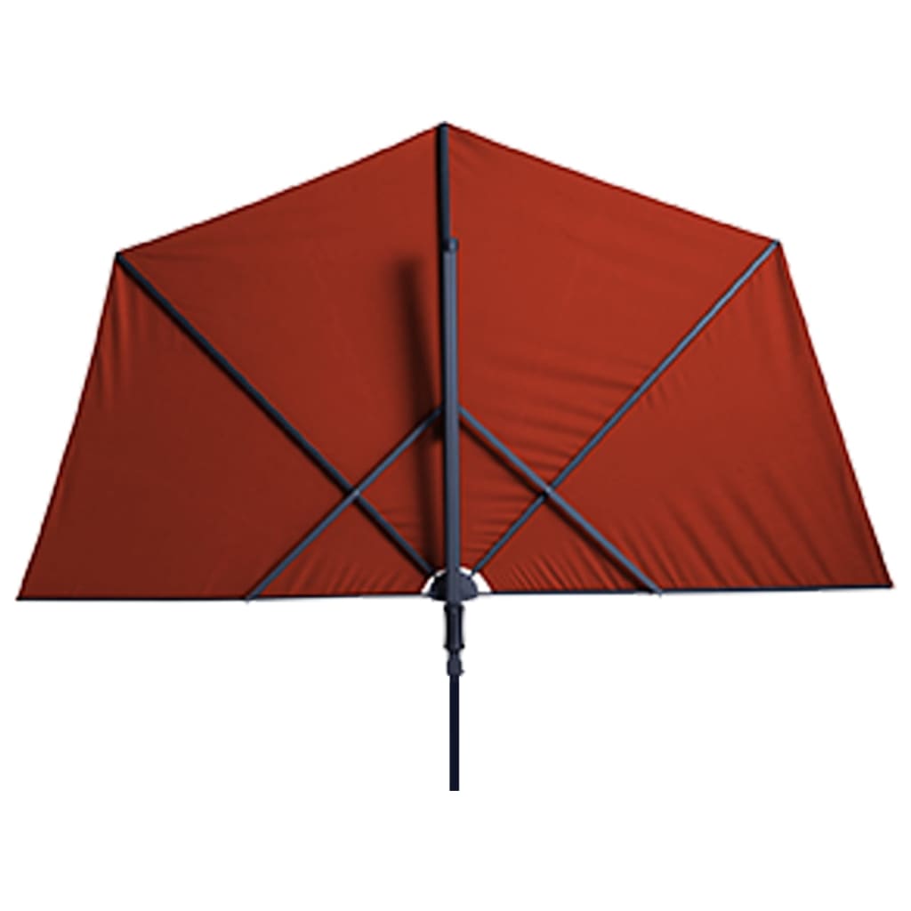 Madison Balkonparasol Sun Wave 270x150 cm steenrood - AllerleiShop