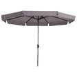 Madison Parasol Syros Luxe rond 350 cm taupe - AllerleiShop