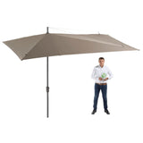 Parasol Asymmetric Sideway 360x220 cm PC15P015 taupe