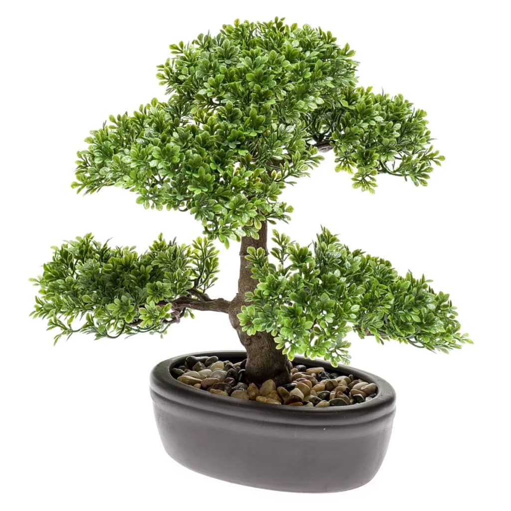 Kunstplant mini bonsai ficus groen 32 cm 420002