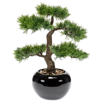 Emerald Kunstplant ceder bonsai groen 34 cm 420001 - AllerleiShop