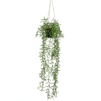 Emerald Kunstplant hangend in pot senecio 70 cm - AllerleiShop