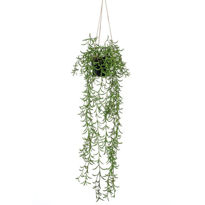 Emerald Kunstplant hangend in pot senecio 70 cm - AllerleiShop