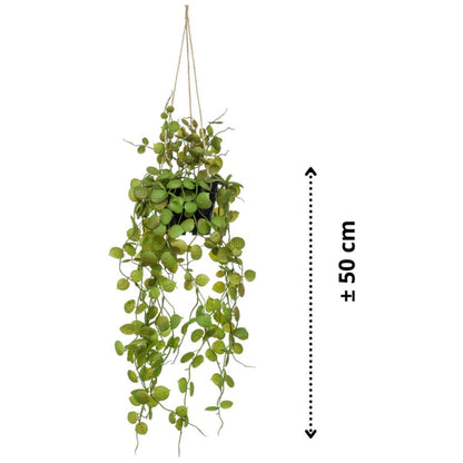 Emerald Kunstplant hangend in pot lantaarnplant 50 cm - AllerleiShop