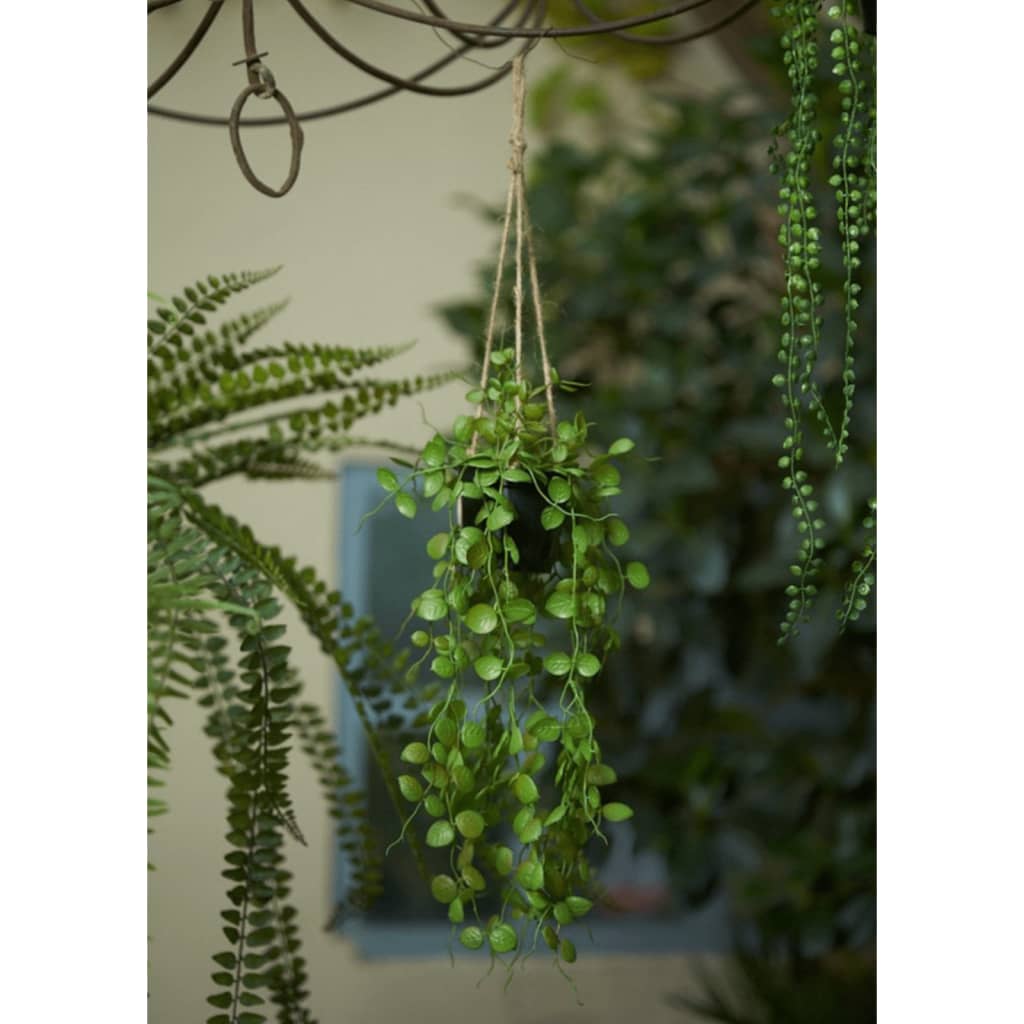 Emerald Kunstplant hangend in pot lantaarnplant 50 cm - AllerleiShop