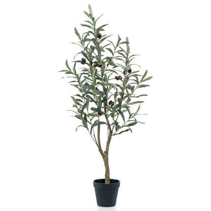 Emerald Kunstplant in kunststof pot olijfboom 90 cm - AllerleiShop