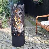 Esschert Design Vuurton Flames koolstofstaal zwart FF408 - AllerleiShop