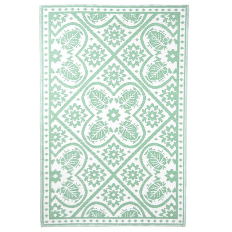 Esschert Design Buitenkleed 182x122 cm groen en wit - AllerleiShop