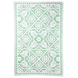 Esschert Design Buitenkleed 182x122 cm groen en wit - AllerleiShop