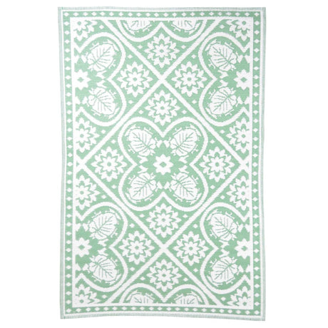 Esschert Design Buitenkleed 182x122 cm groen en wit - AllerleiShop