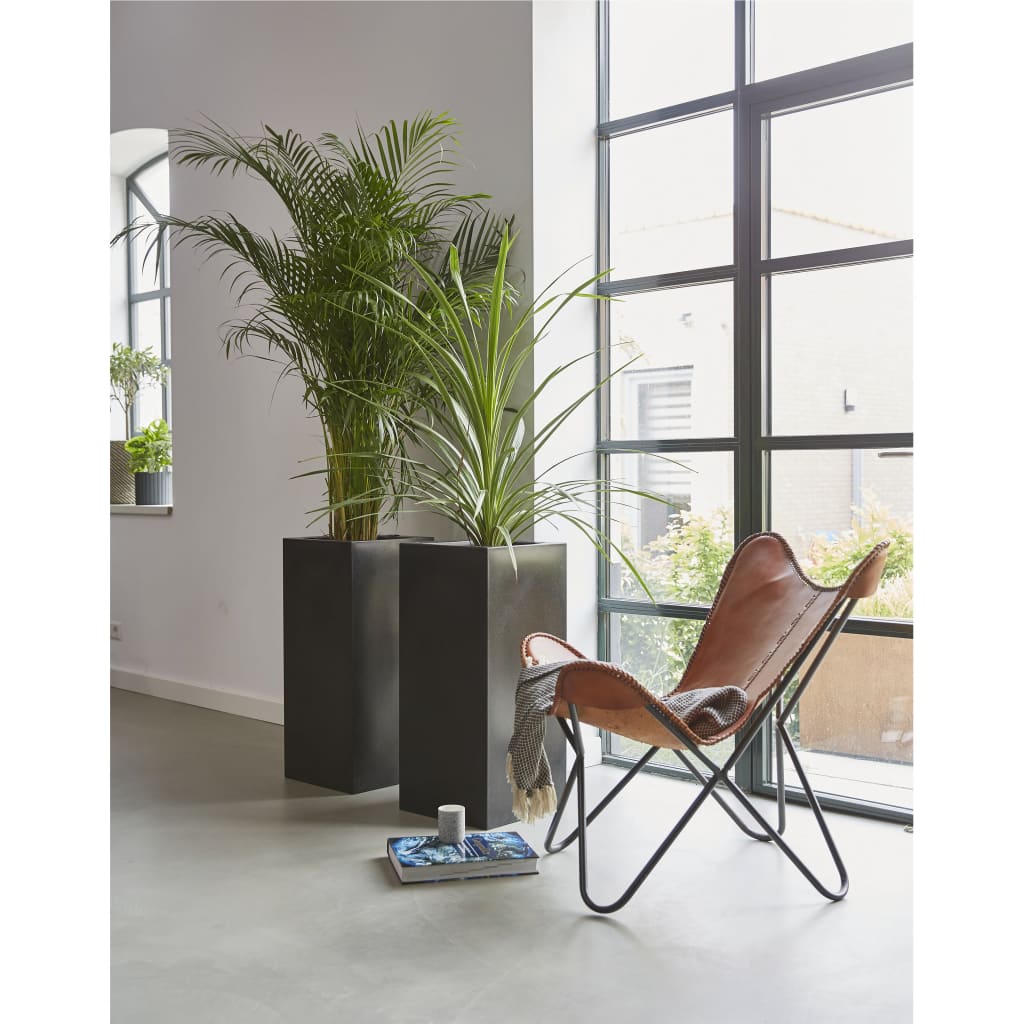 Capi Plantenbak Urban Smooth rechthoekig 36x79 cm zwart - AllerleiShop