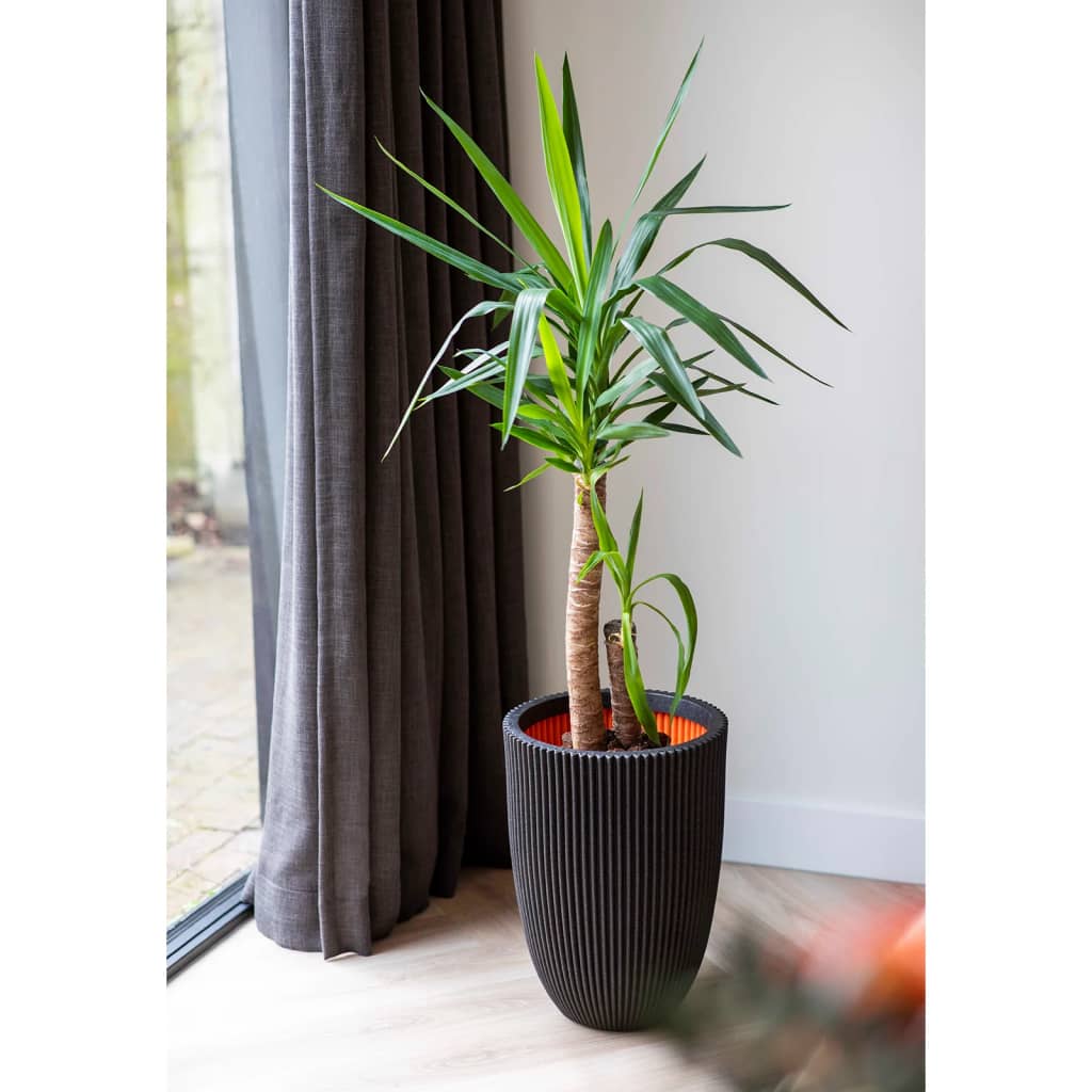 Capi Bloempot Groove elegant 34x46 cm zwart - AllerleiShop