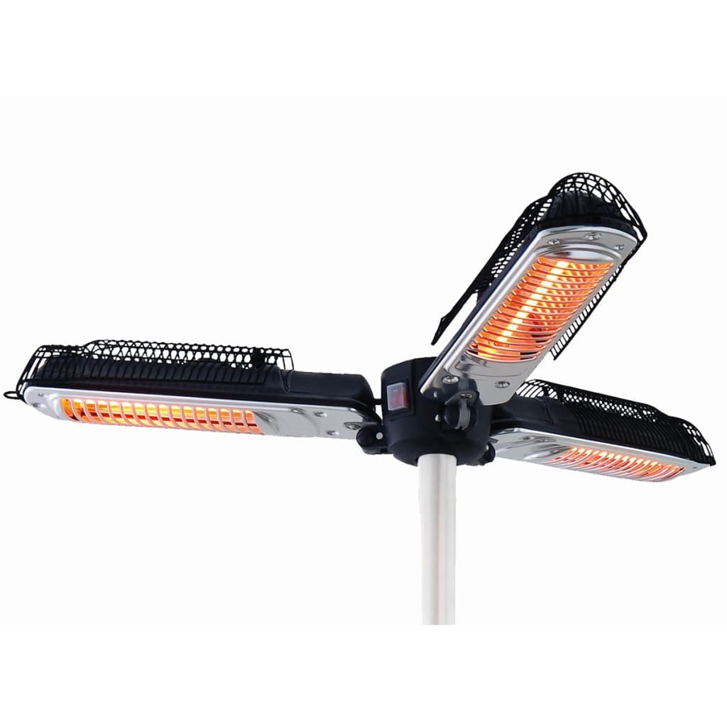 Sunred Parasolverwarming 2000 W halogeen zwart en zilver PH10 - AllerleiShop