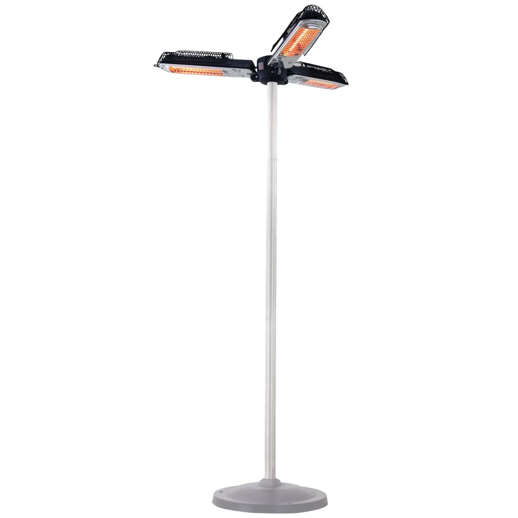 Sunred Parasolverwarming 2000 W halogeen zwart en zilver PH10 - AllerleiShop