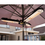 Sunred Parasolverwarming 2000 W halogeen zwart en zilver PH10 - AllerleiShop