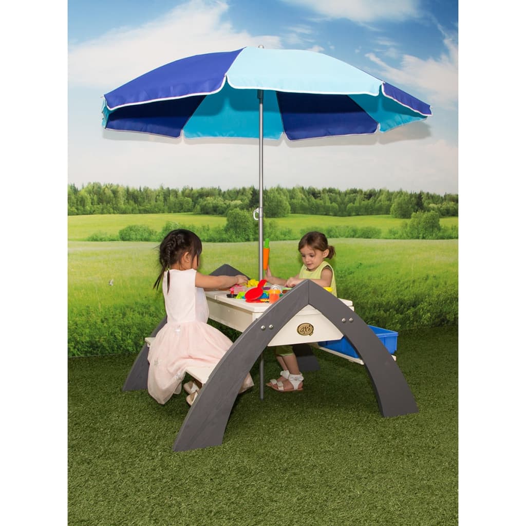 AXI Picknicktafel voor kinderen Delta grijs en wit A031.023.00 - AllerleiShop