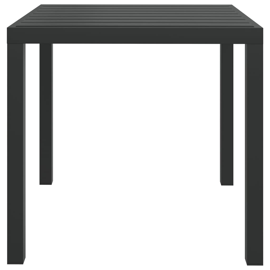 Tuintafel 80x80x74 cm aluminium en HKC zwart - AllerleiShop