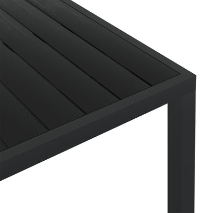 Tuintafel 150x90x74 cm aluminium en HKC zwart - AllerleiShop