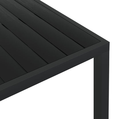 Tuintafel 185x90x74 cm aluminium en HKC zwart - AllerleiShop