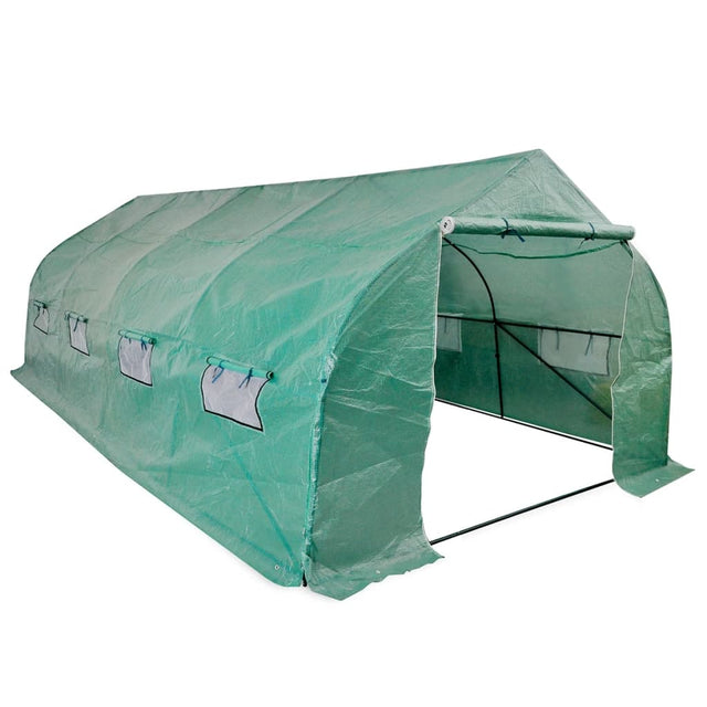 Tuinkas walk-in draagbare polytunnel met stalen frame 18 m² - AllerleiShop