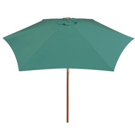 Parasol 270x270 cm houten paal groen - AllerleiShop