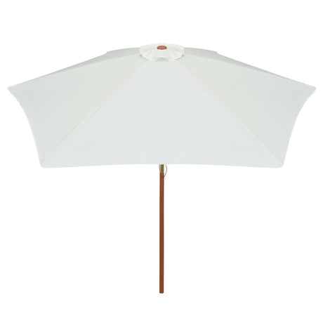 Parasol 270x270 cm houten paal crèmewit - AllerleiShop