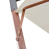 Zweefparasol met houten paal 350 cm wit - AllerleiShop