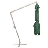 Zweefparasol met aluminium paal 300x300 cm groen - AllerleiShop