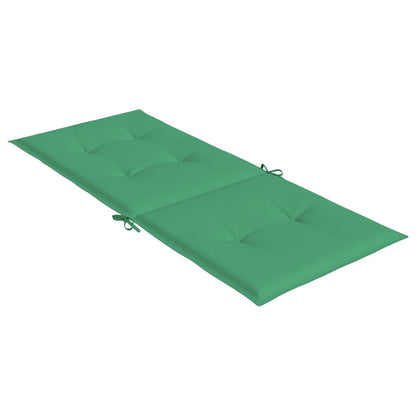 Tuinstoelkussens 4 st hoge rug 120x50x3 cm stof groen - AllerleiShop