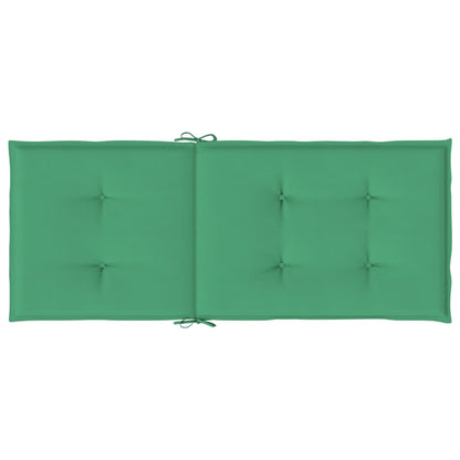 Tuinstoelkussens 4 st hoge rug 120x50x3 cm stof groen - AllerleiShop