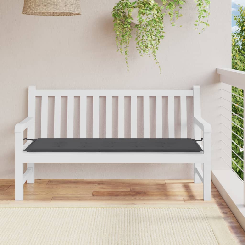 Tuinbankkussen 150x50x3 cm oxford stof antracietkleurig - AllerleiShop