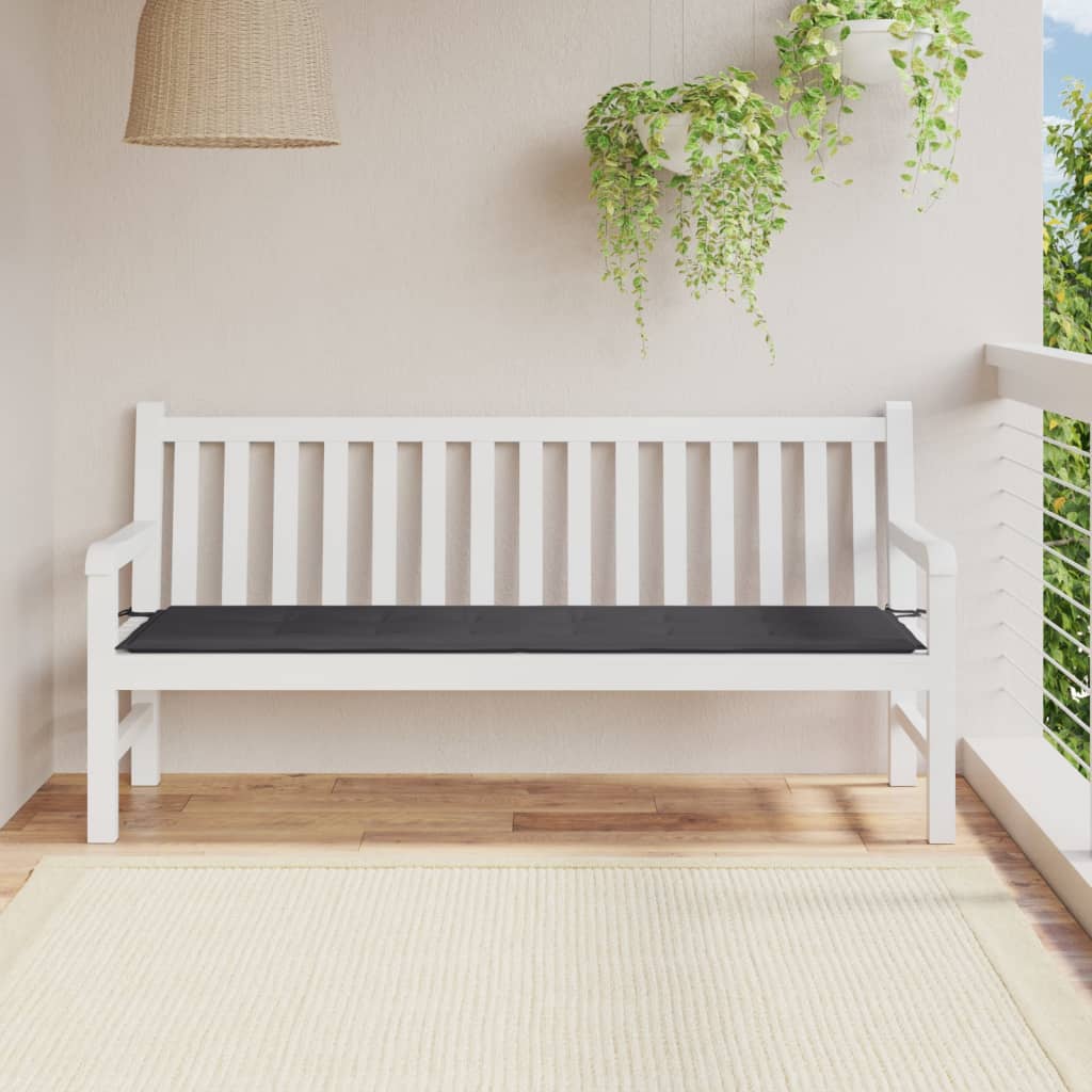 Tuinbankkussen 180x50x3 cm oxford stof antracietkleurig - AllerleiShop