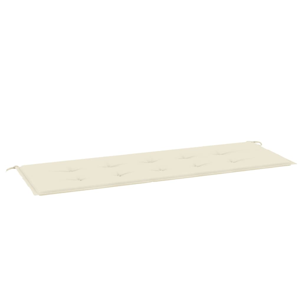 Tuinbankkussen 150x50x3 cm oxford stof crèmekleurig - AllerleiShop