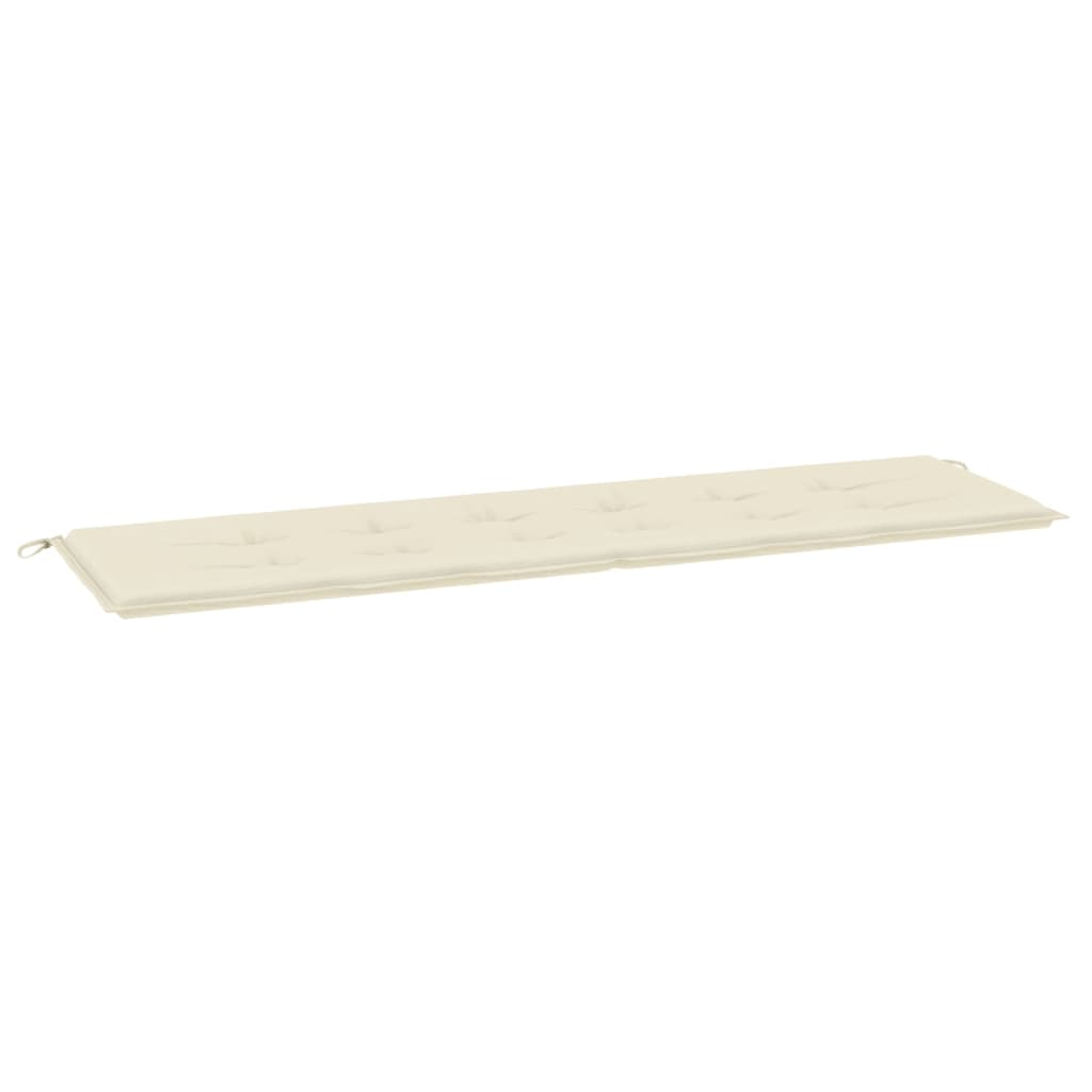 Tuinbankkussen 180x50x3 cm oxford stof crèmekleurig - AllerleiShop