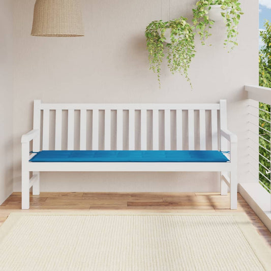 Tuinbankkussen 180x50x3 cm oxford stof blauw - AllerleiShop