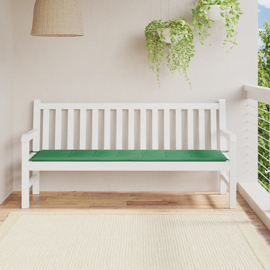 Tuinbankkussen 180x50x3 cm oxford stof groen - AllerleiShop