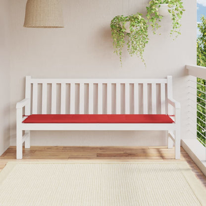 Tuinbankkussen 180x50x3 cm oxford stof rood - AllerleiShop