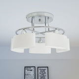 Plafondlamp met ellipsvormige glazen kappen 5xE14 200W - AllerleiShop